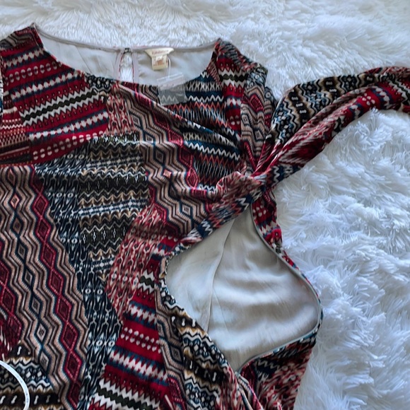 SUNDANCE Velvety Patchwork Print Maxi Silk Blend Dress Size 16 - Picture 8 of 15